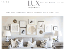 Tablet Screenshot of lux-decor.com